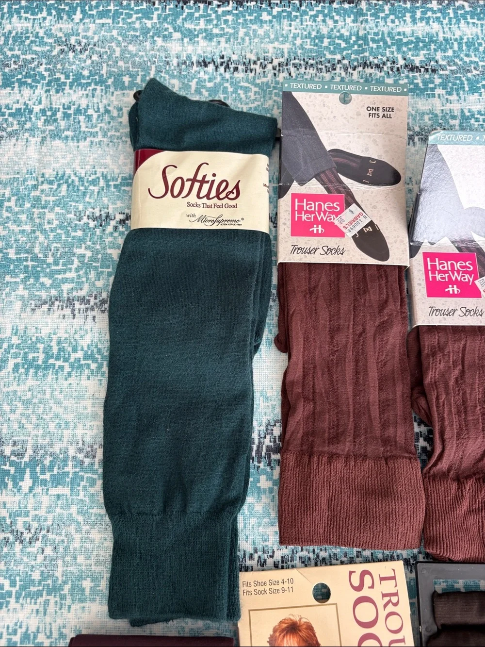 Vintage Deadstock Designer Trouser Socks Knee Highs Lot 13 Pairs NOS